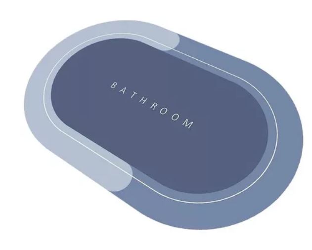 Tapete de baño absorvente redondo